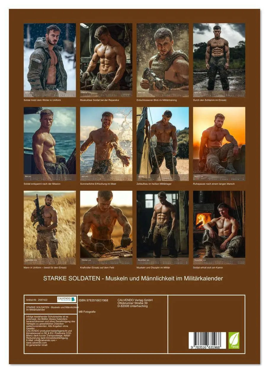 Bild: 9783516631968 | STARKE SOLDATEN - Muskeln und Männlichkeit im Militärkalender...