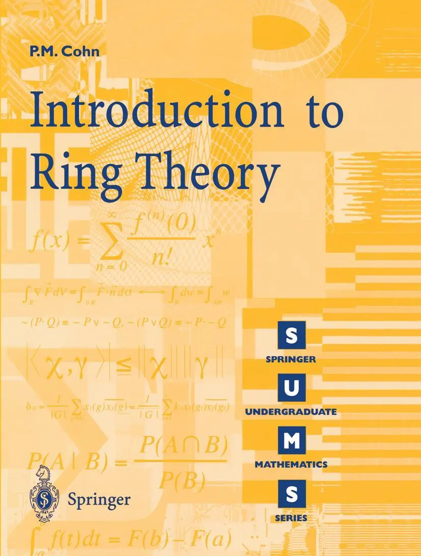 Cover: 9781852332068 | Introduction to Ring Theory | Paul M. Cohn | Taschenbuch | x | 1999