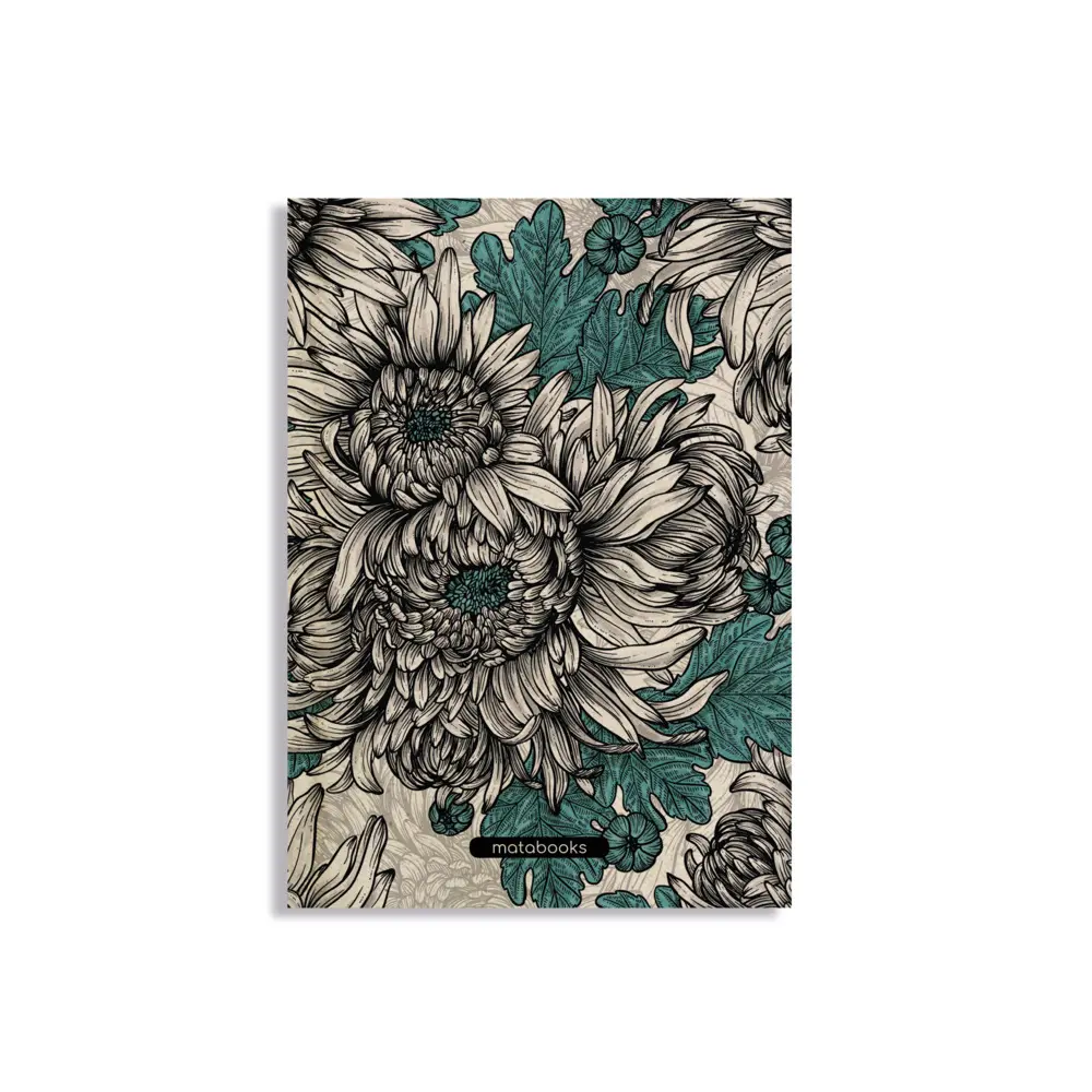 Cover: 4260626412168 | Jana Notizbuch A5 "Chrysanthemum" (blanko, farbig) | Matabooks | Buch