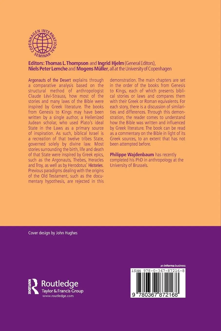Rückseite: 9780367872168 | Argonauts of the Desert | Structural Analysis of the Hebrew Bible