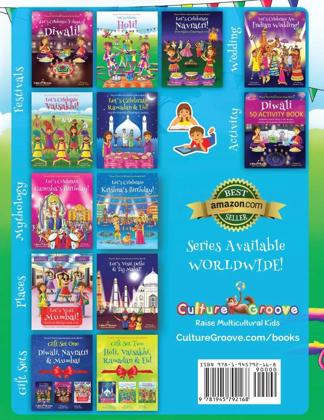 Rückseite: 9781945792168 | Let's Celebrate Holi! (Maya &amp; Neel's India Adventure Series, Book 3)