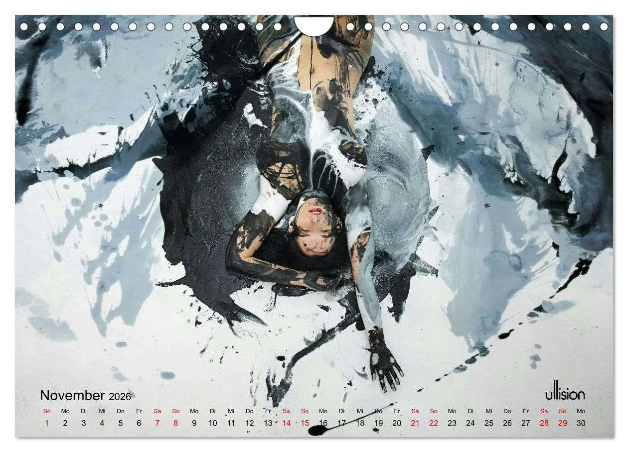 Bild: 9783457352168 | Akt in Farbe - schwarzweiß (Wandkalender 2026 DIN A4 quer),...
