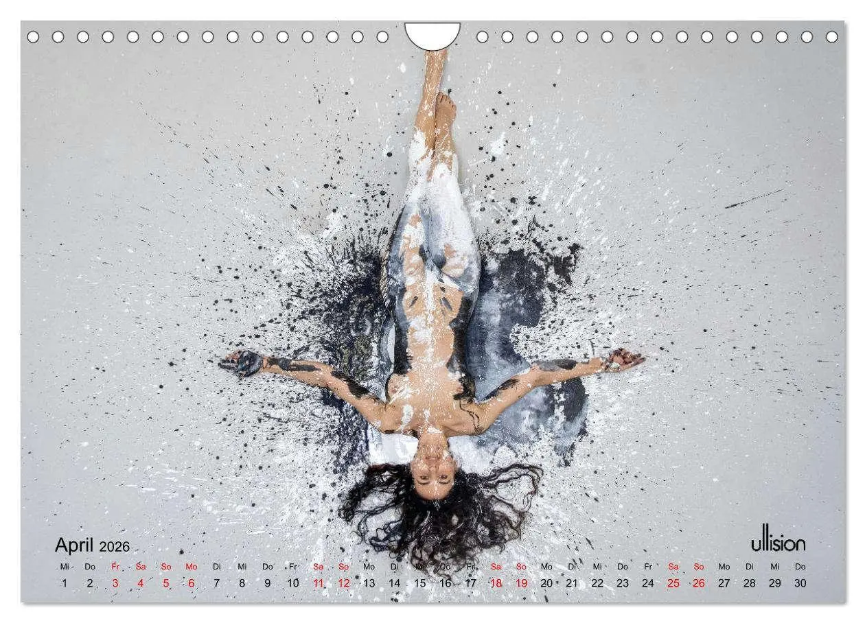Bild: 9783457352168 | Akt in Farbe - schwarzweiß (Wandkalender 2026 DIN A4 quer),...