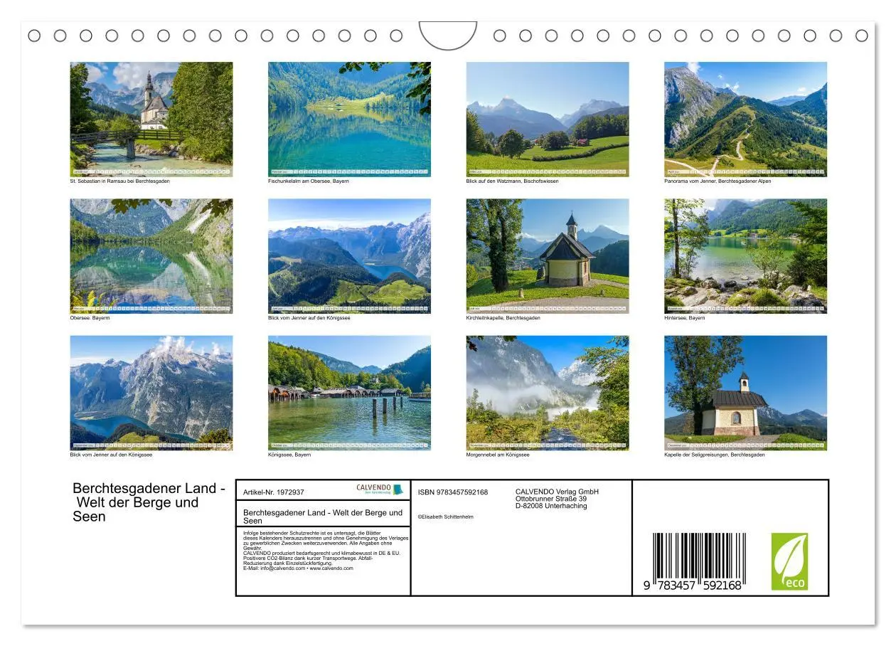 Bild: 9783457592168 | Berchtesgadener Land - Welt der Berge und Seen (Wandkalender 2026...