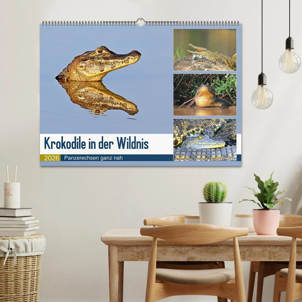 Bild: 9783457802168 | Krokodile in der Wildnis (Wandkalender 2026 DIN A2 quer), CALVENDO...