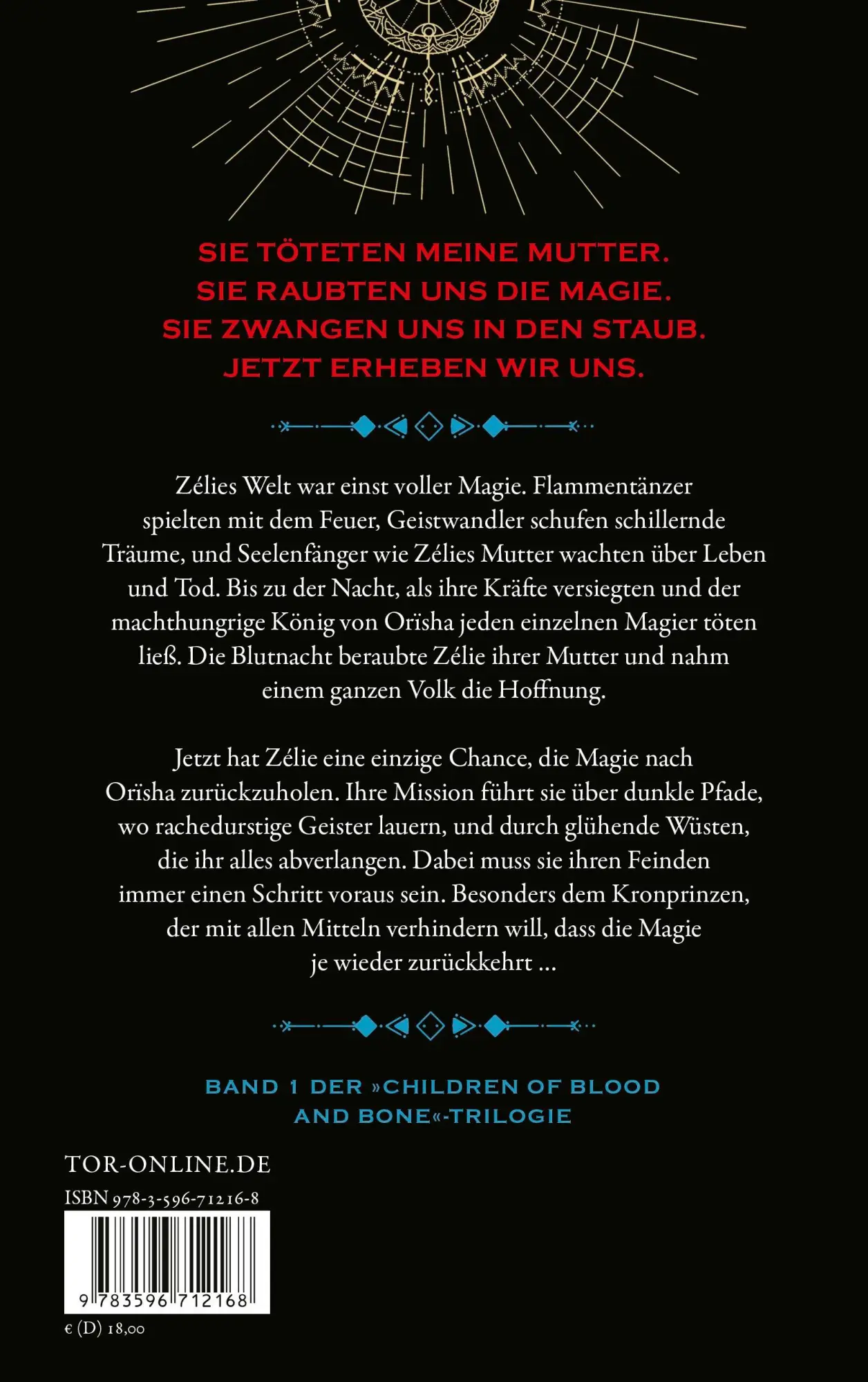 Rückseite: 9783596712168 | Children of Blood and Bone | Tomi Adeyemi | Taschenbuch | 624 S.