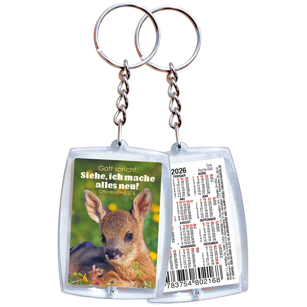 Cover: 9783754802168 | Schlüsselanhänger mit Kalendarium 2026 | Kalender | 2 S. | Deutsch
