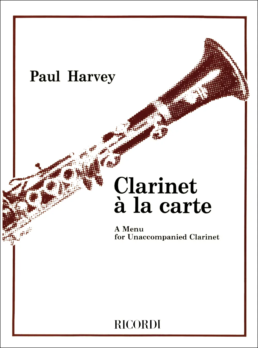 Cover: 9790570022168 | Clarinet a la Carte a menuet for clarinet | Paul Harvey | Buch