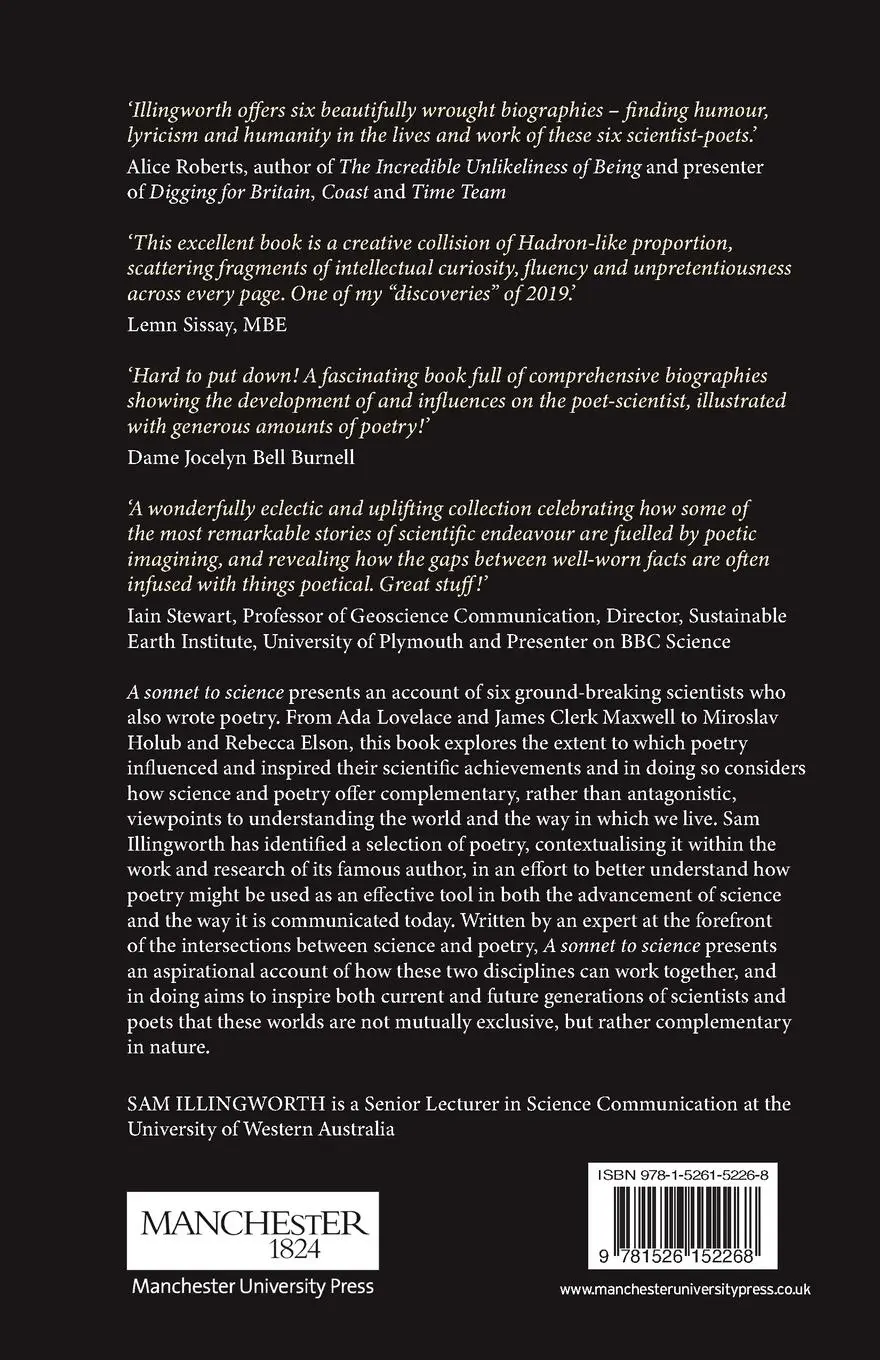 Rückseite: 9781526152268 | A sonnet to science | Scientists and their poetry | Sam Illingworth
