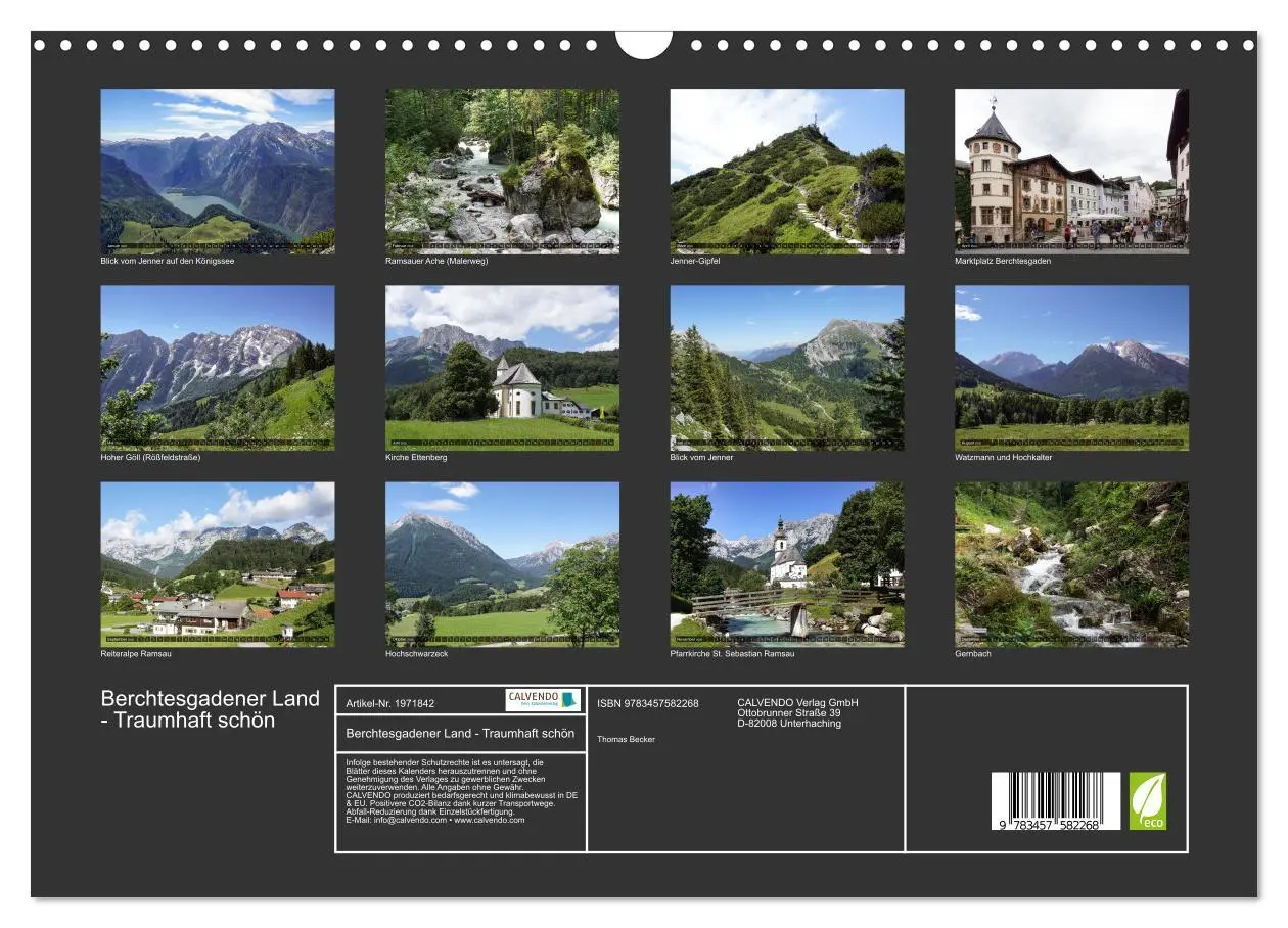 Bild: 9783457582268 | Berchtesgadener Land - Traumhaft schön (Wandkalender 2026 DIN A3...