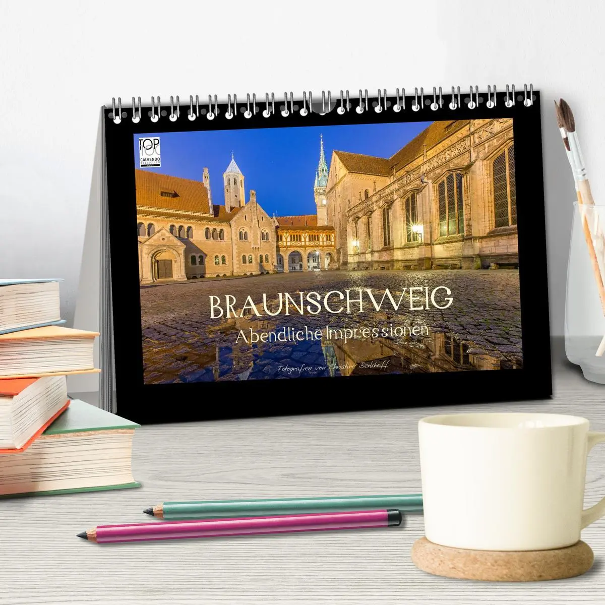 Bild: 9783516122268 | BRAUNSCHWEIG - Abendliche Impressionen (Tischkalender 2026 DIN A5...
