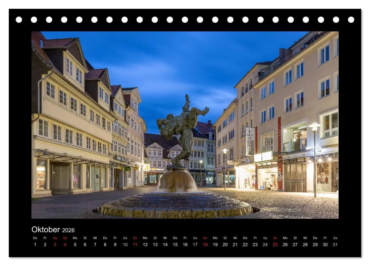 Bild: 9783516122268 | BRAUNSCHWEIG - Abendliche Impressionen (Tischkalender 2026 DIN A5...