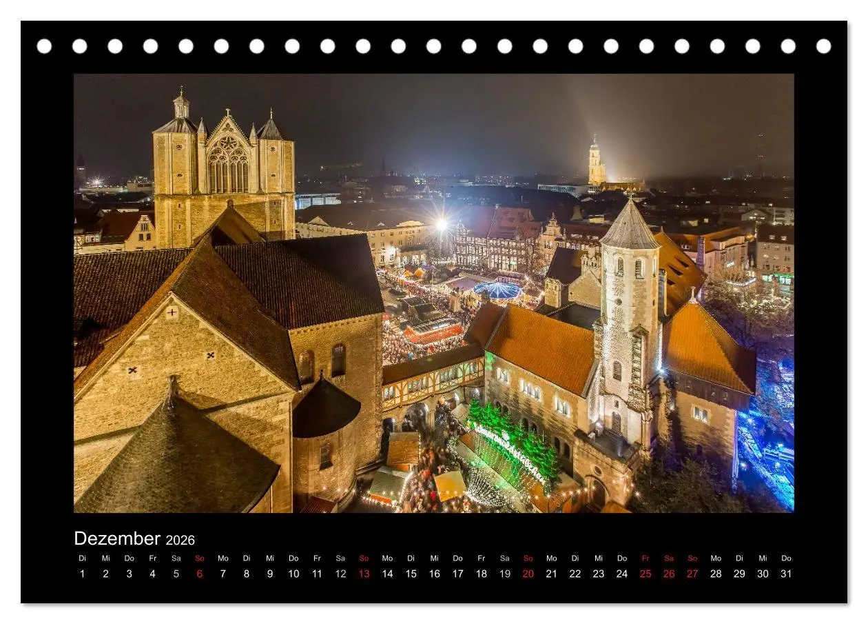 Bild: 9783516122268 | BRAUNSCHWEIG - Abendliche Impressionen (Tischkalender 2026 DIN A5...