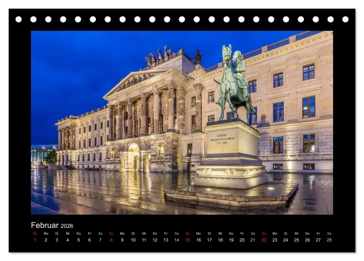 Bild: 9783516122268 | BRAUNSCHWEIG - Abendliche Impressionen (Tischkalender 2026 DIN A5...