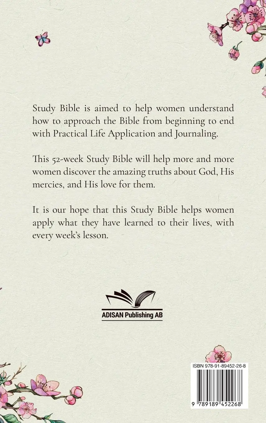 Rückseite: 9789189452268 | Study Bible for Women | Eileen Nyberg | Buch | Gebunden | Englisch