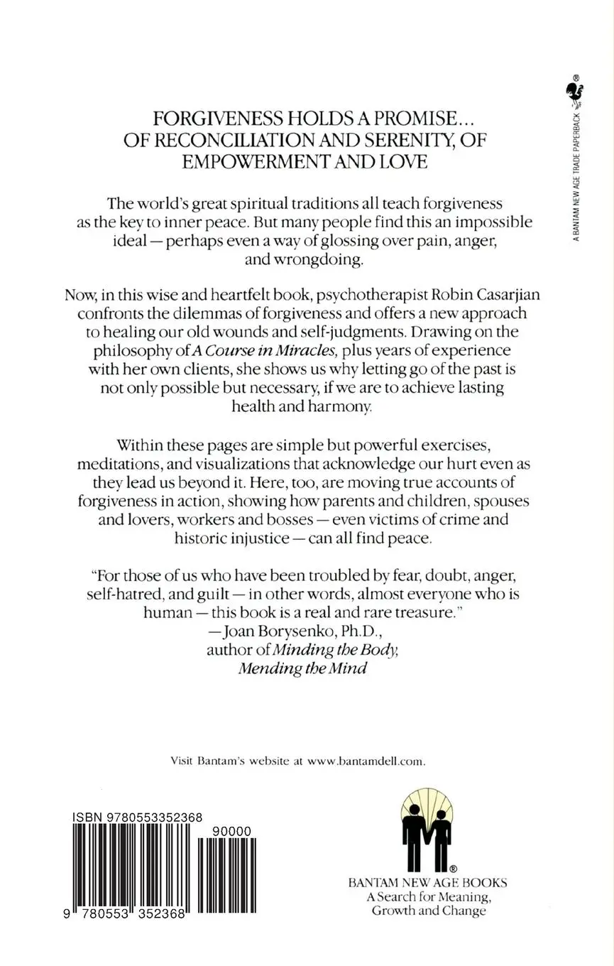 Rückseite: 9780553352368 | Forgiveness | A Bold Choice for a Peaceful Heart | Robin Casarjian