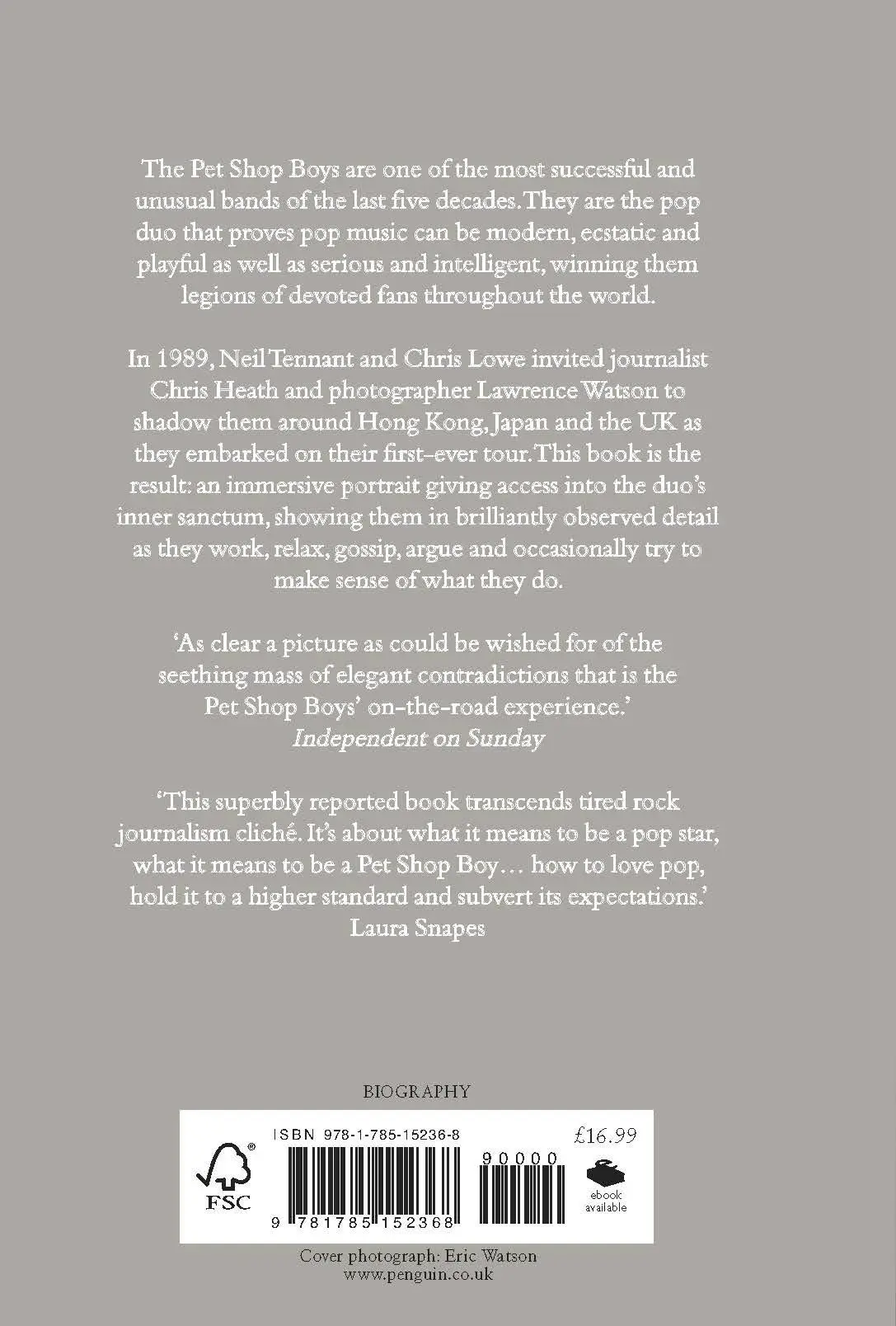 Rückseite: 9781785152368 | Pet Shop Boys, Literally | Chris Heath | Buch | Gebunden | Englisch