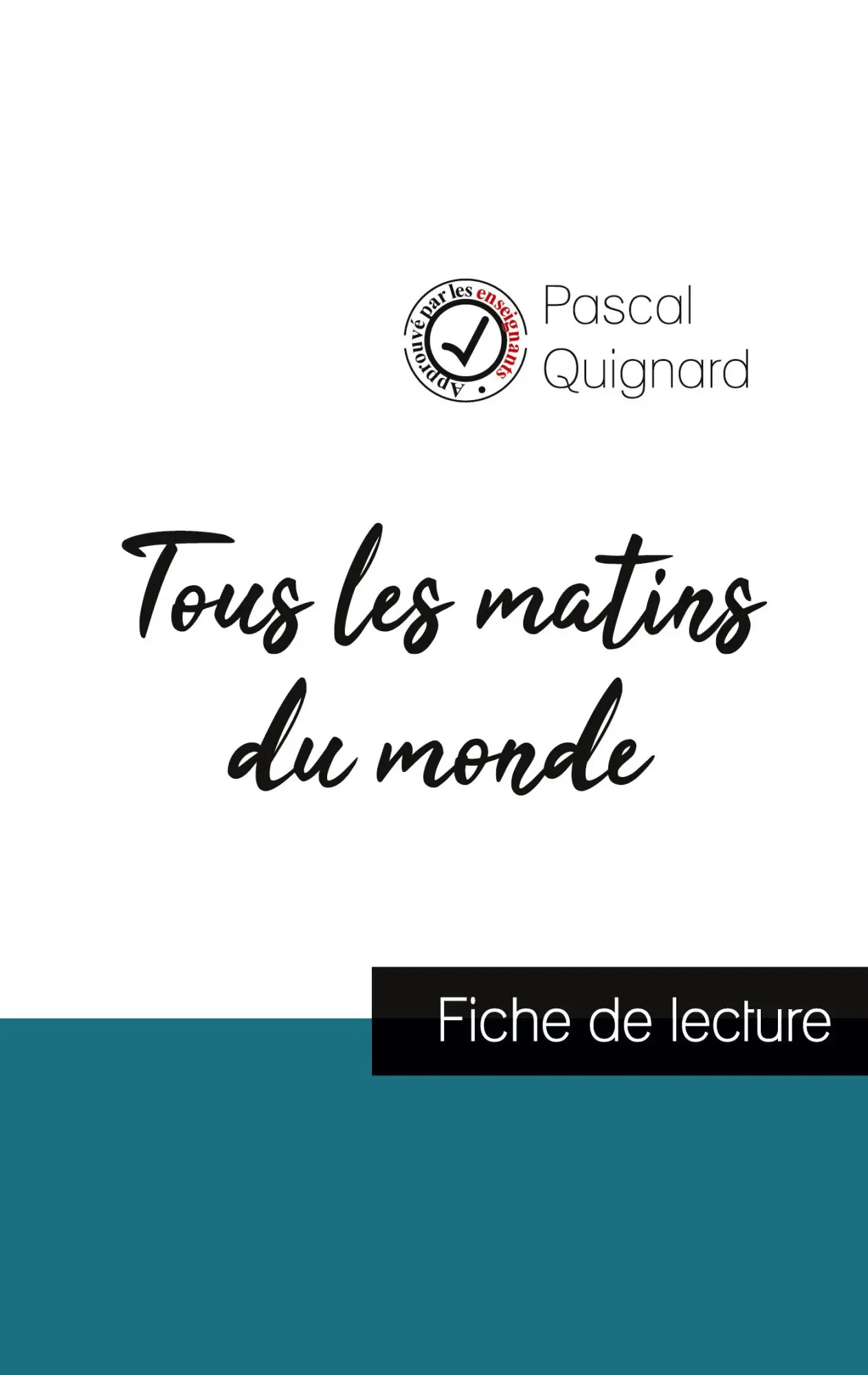 Cover: 9782759312368 | Tous les matins du monde de Pascal Quignard (fiche de lecture et...