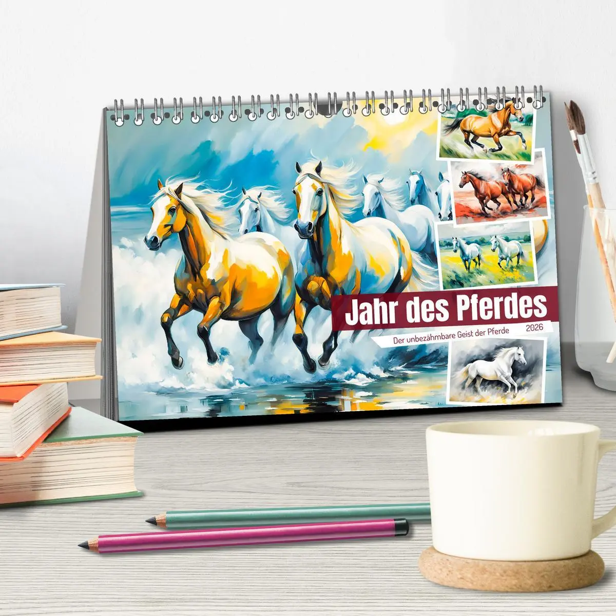 Bild: 9783457262368 | Jahr des Pferdes - Der unbezähmbare Geist der Pferde (Tischkalender...