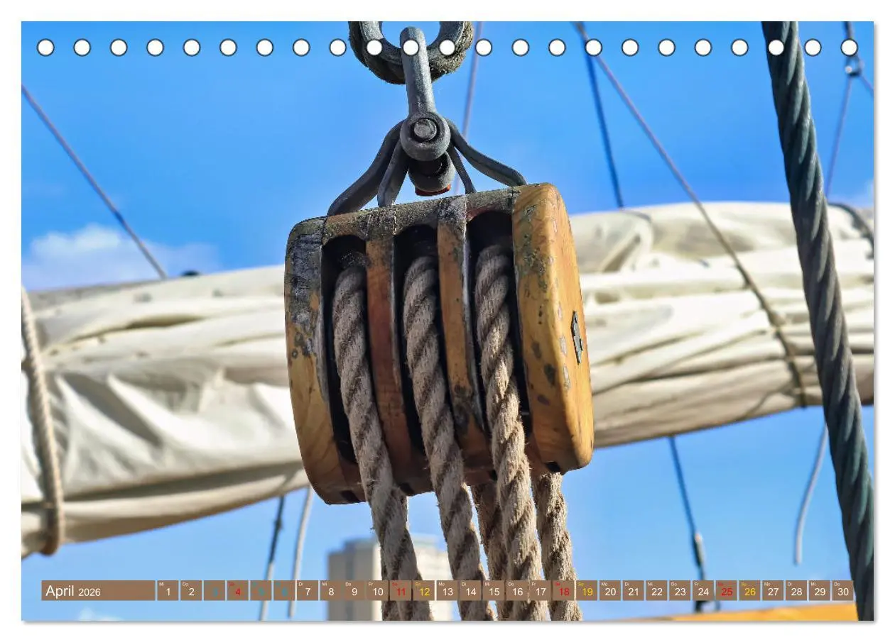 Bild: 9783457402368 | Mit dem Wind um die Welt - segeln (Tischkalender 2026 DIN A5 quer),...