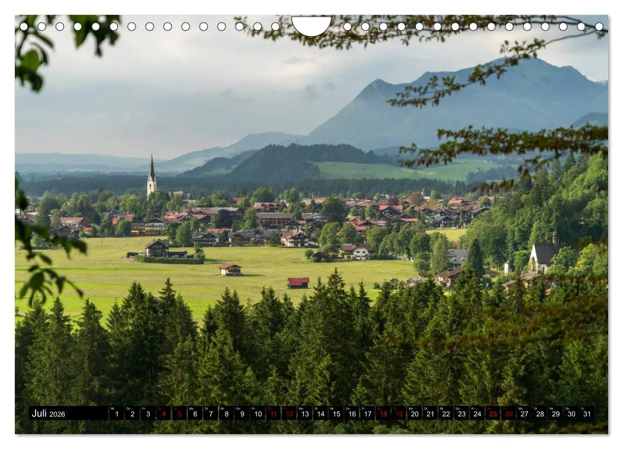 Bild: 9783457882368 | Oberstdorf und Umgebung (Wandkalender 2026 DIN A4 quer), CALVENDO...