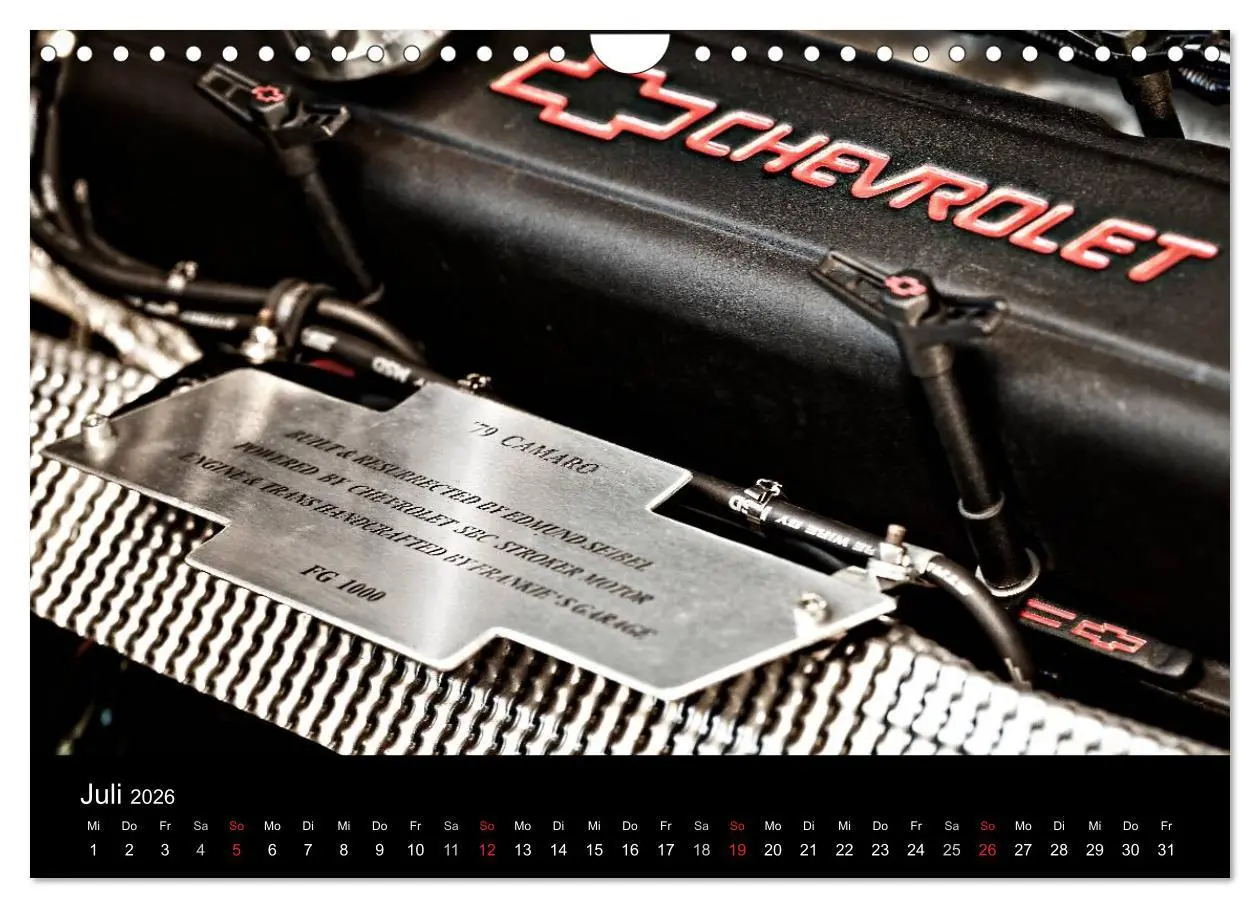 Bild: 9783457952368 | Chevrolet Camaro ´79 (Wandkalender 2026 DIN A4 quer), CALVENDO...