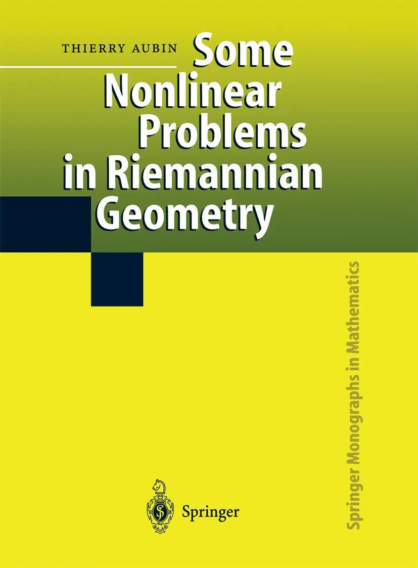 Cover: 9783642082368 | Some Nonlinear Problems in Riemannian Geometry | Thierry Aubin | Buch