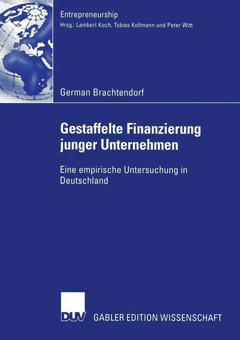 Cover: 9783824482368 | Gestaffelte Finanzierung junger Unternehmen | German Brachtendorf
