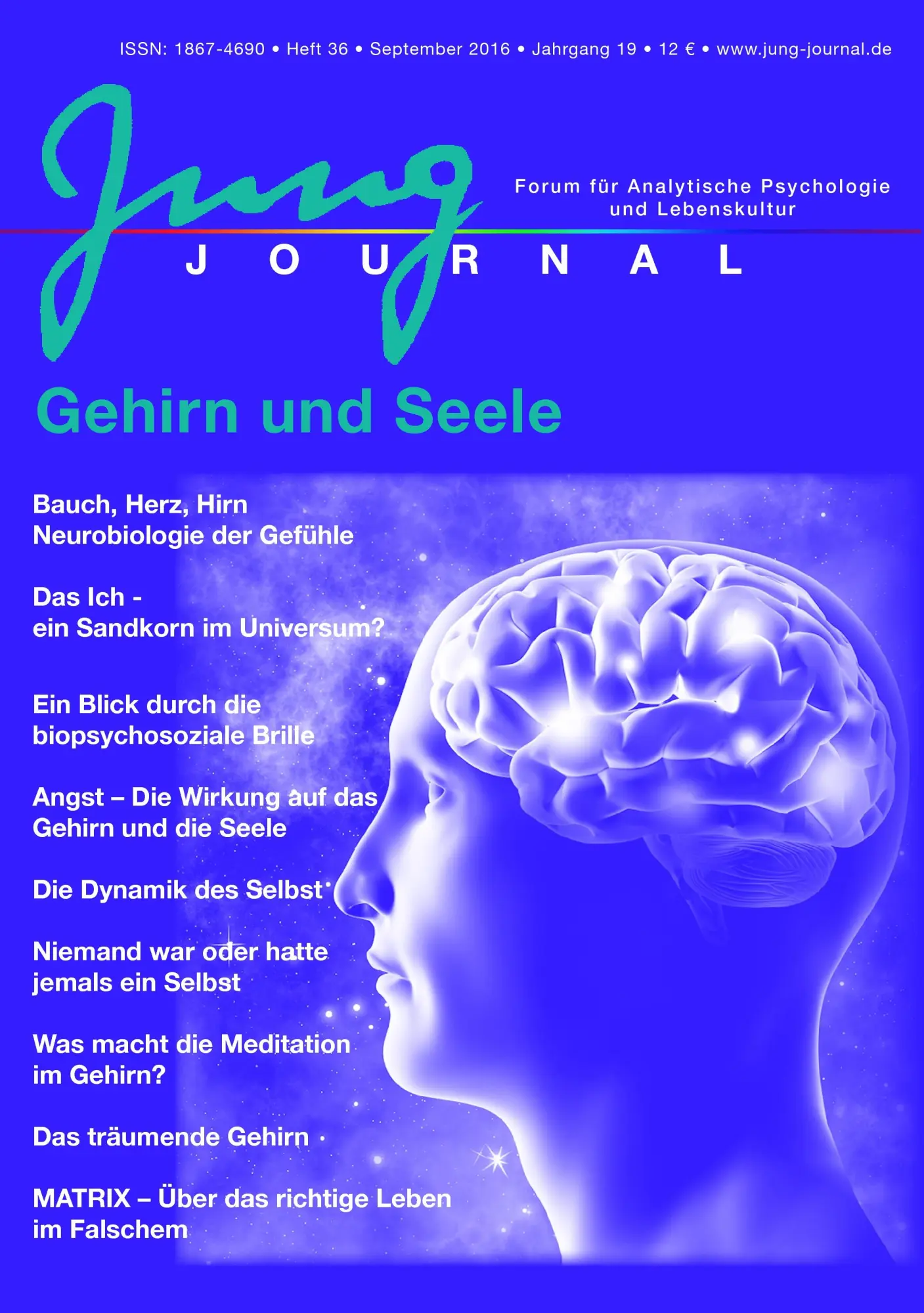 Cover: 9783939322368 | Jung Journal 36: Gehirn und Seele | Anette Müller (u. a.) | Buch