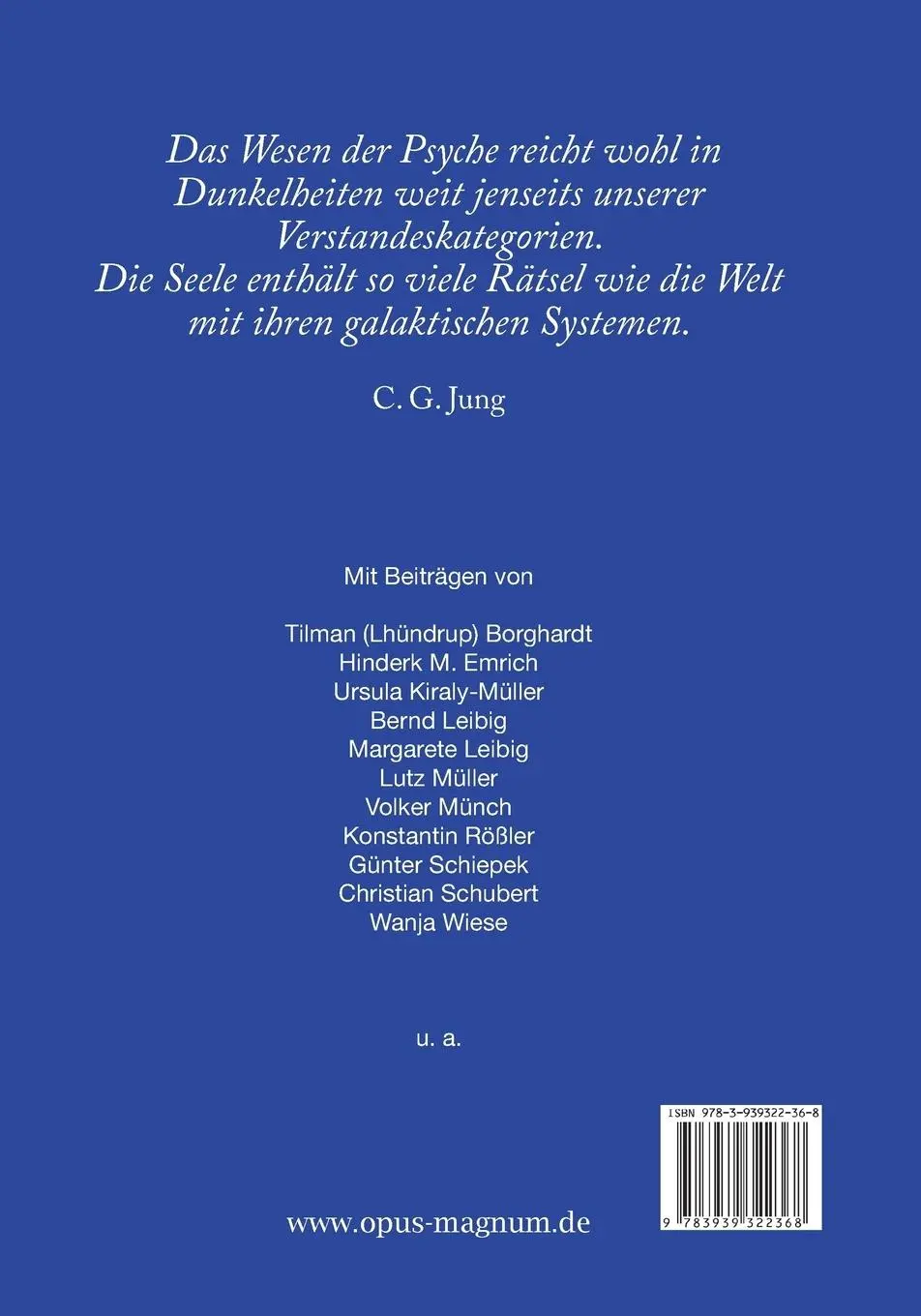 Rückseite: 9783939322368 | Jung Journal 36: Gehirn und Seele | Anette Müller (u. a.) | Buch