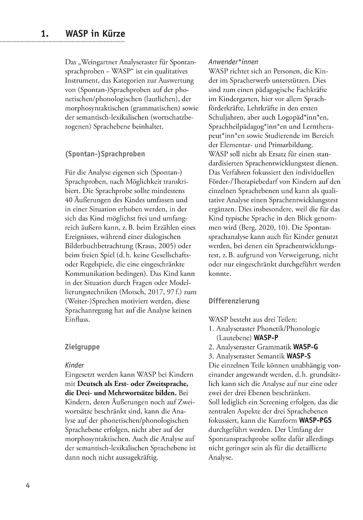 Bild: 9783942122368 | Weingartner Analyseraster für Spontansprachproben - WASP | Taschenbuch