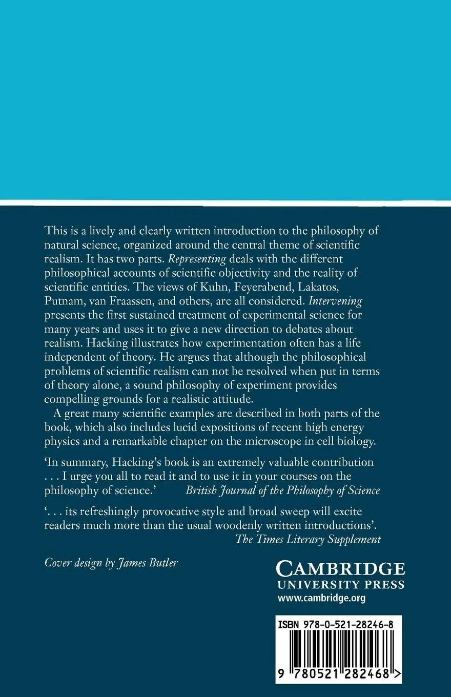 Rückseite: 9780521282468 | Representing and Intervening | Ian Hacking | Taschenbuch | Englisch