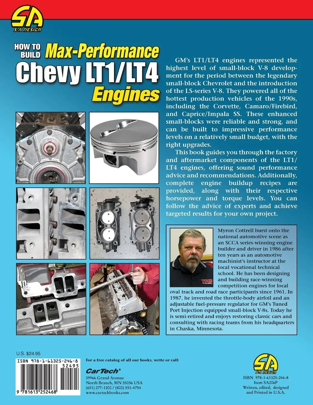 Rückseite: 9781613252468 | How to Build Max Performance Chevy LT1/LT4 Engines | Cottrell (u. a.)