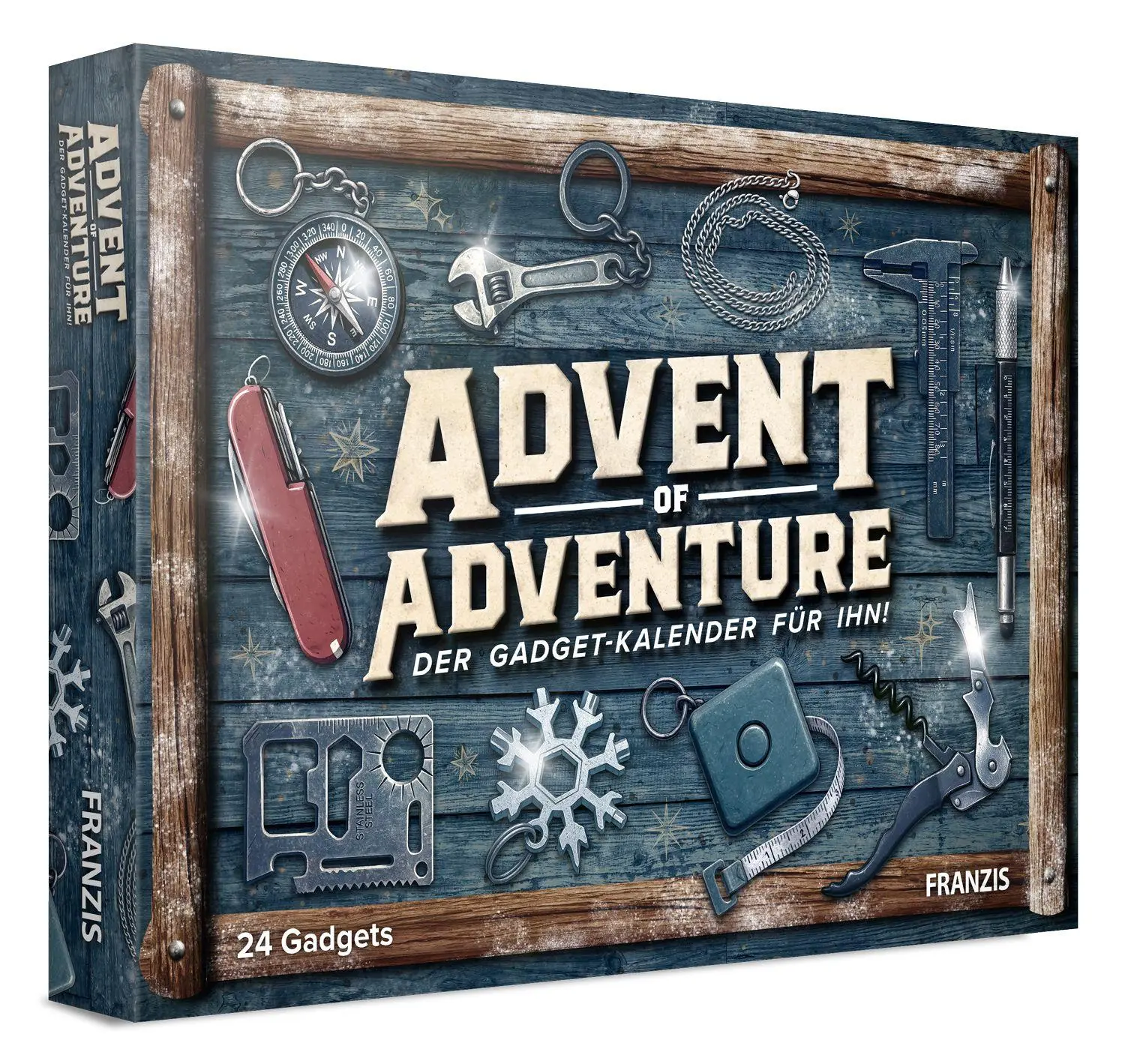 Cover: 4019631672568 | FRANZIS 67256 - Advent of Adventure - Der Gadget-Kalender für ihn