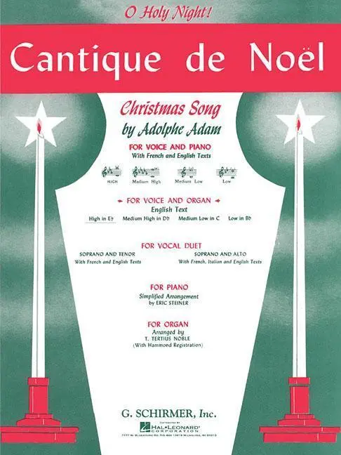 Cover: 9781495062568 | Cantique de Noel (O Holy Night) | High Voice (E-Flat) and Organ | Buch