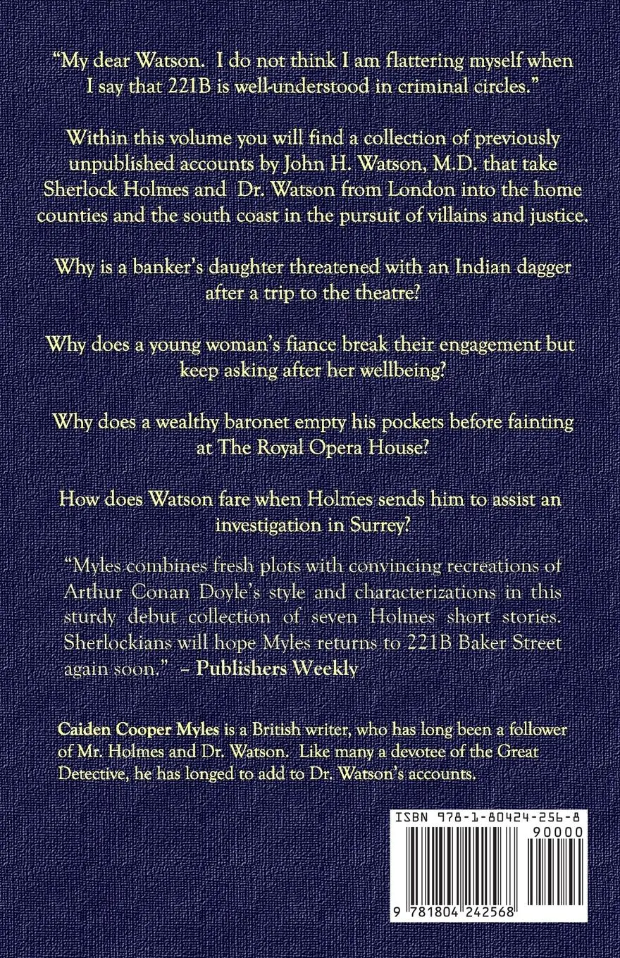 Rückseite: 9781804242568 | The Further Memoirs of Sherlock Holmes | Caiden Cooper Myles | Buch
