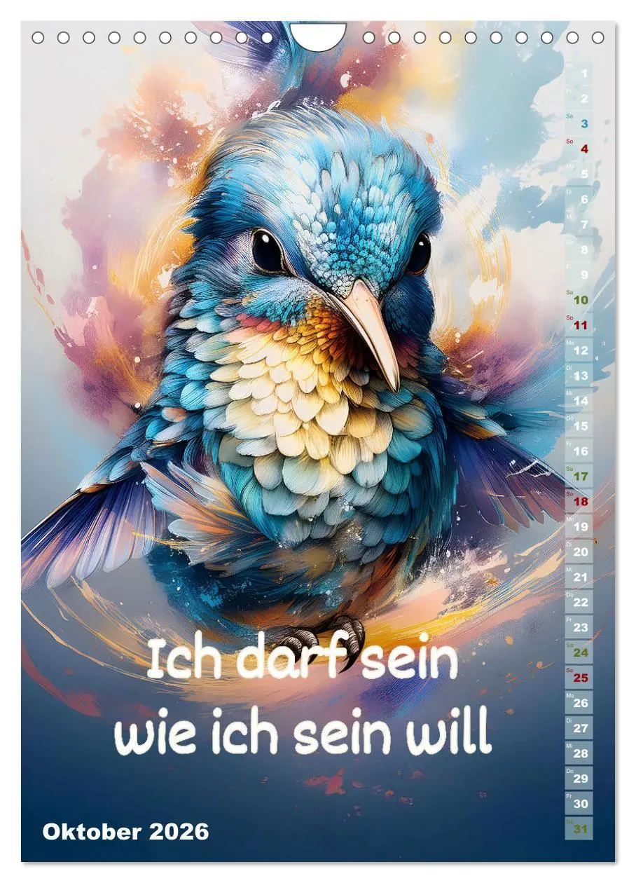 Bild: 9783516262568 | Ich bin stark - Ein tierischer Affirmationskalender (Wandkalender...