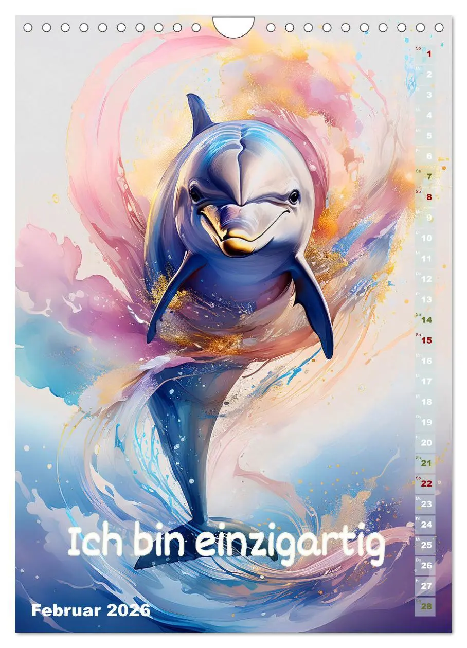 Bild: 9783516262568 | Ich bin stark - Ein tierischer Affirmationskalender (Wandkalender...