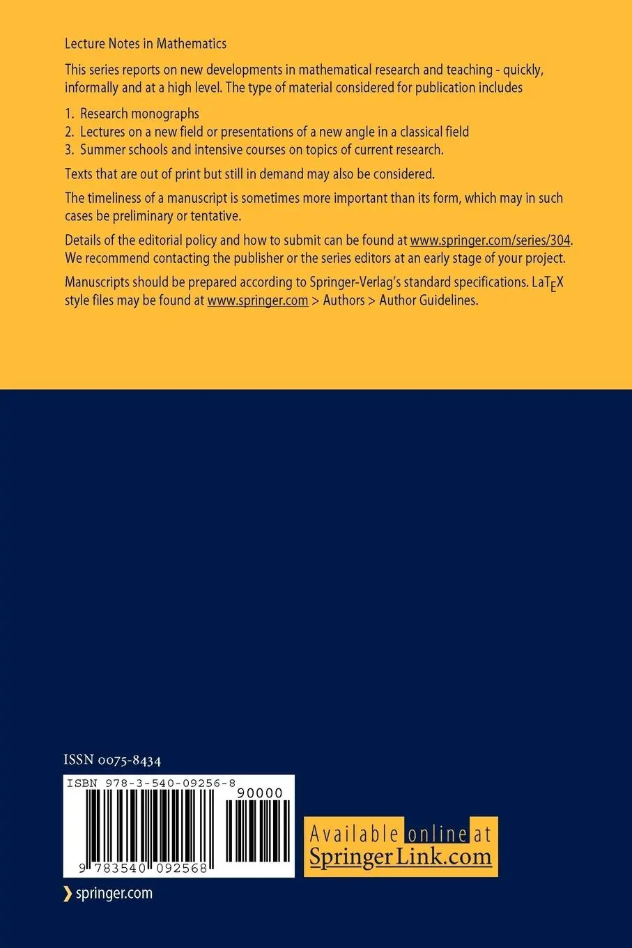 Rückseite: 9783540092568 | The Theory of Lie Superalgebras | An Introduction | M. Scheunert | xii