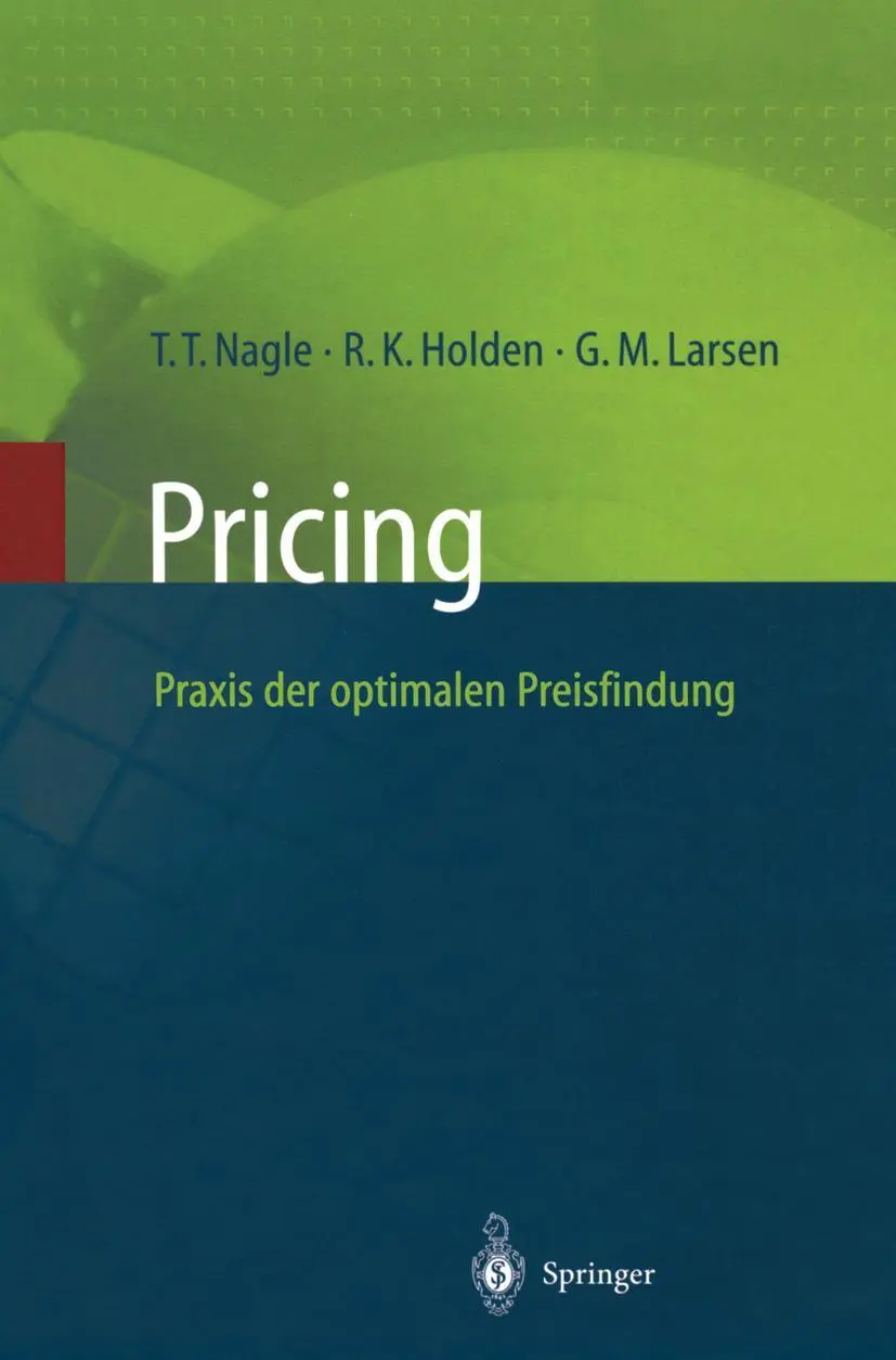 Cover: 9783540612568 | Pricing ¿ Praxis der optimalen Preisfindung | Thomas T. Nagle (u. a.)