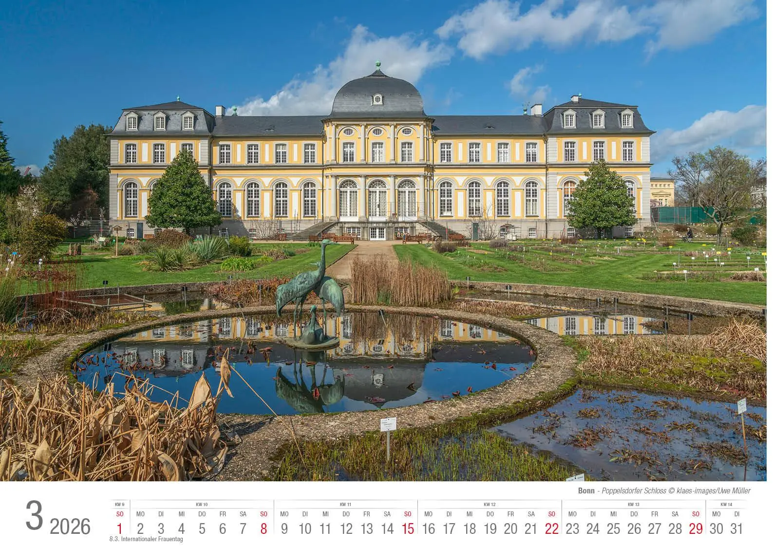 Bild: 9783965352568 | Bonn 2026 Bildkalender A3 quer, spiralgebunden | Holger Klaes | 2026