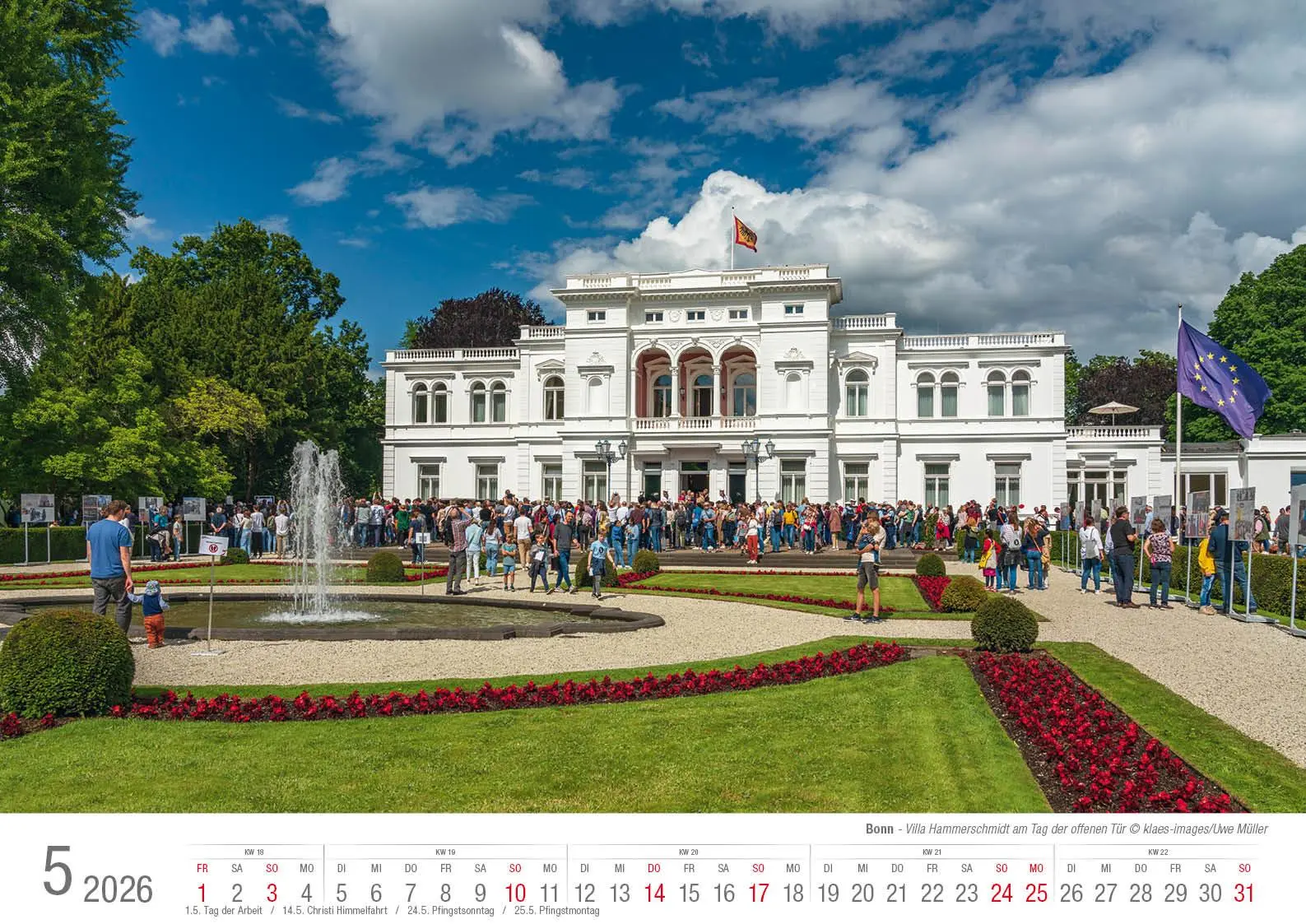Bild: 9783965352568 | Bonn 2026 Bildkalender A3 quer, spiralgebunden | Holger Klaes | 2026