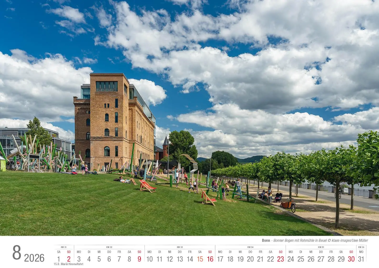Bild: 9783965352568 | Bonn 2026 Bildkalender A3 quer, spiralgebunden | Holger Klaes | 2026