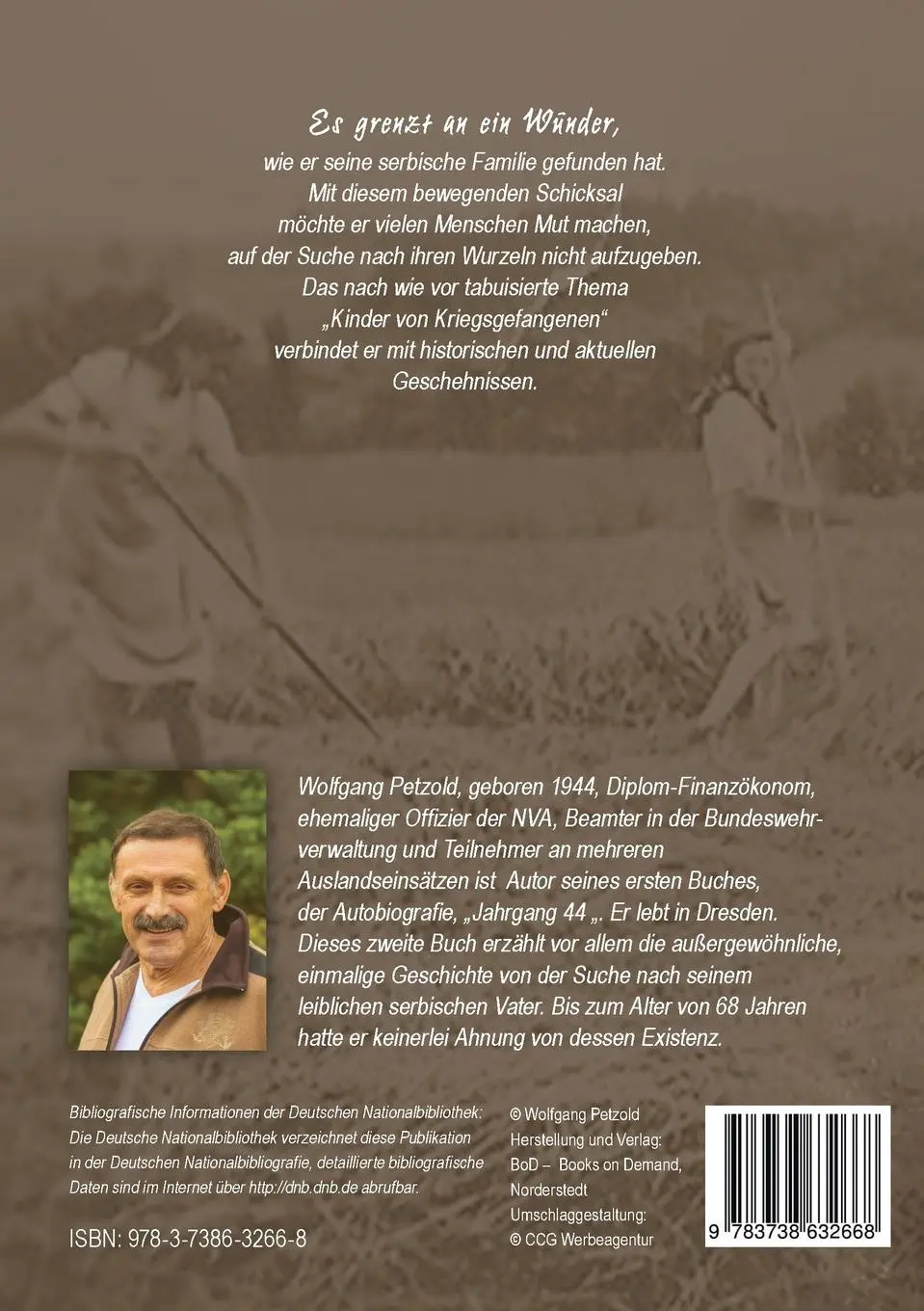 Rückseite: 9783738632668 | Auf der Suche nach dem unbekannten Vater | Wolfgang Petzold | Buch