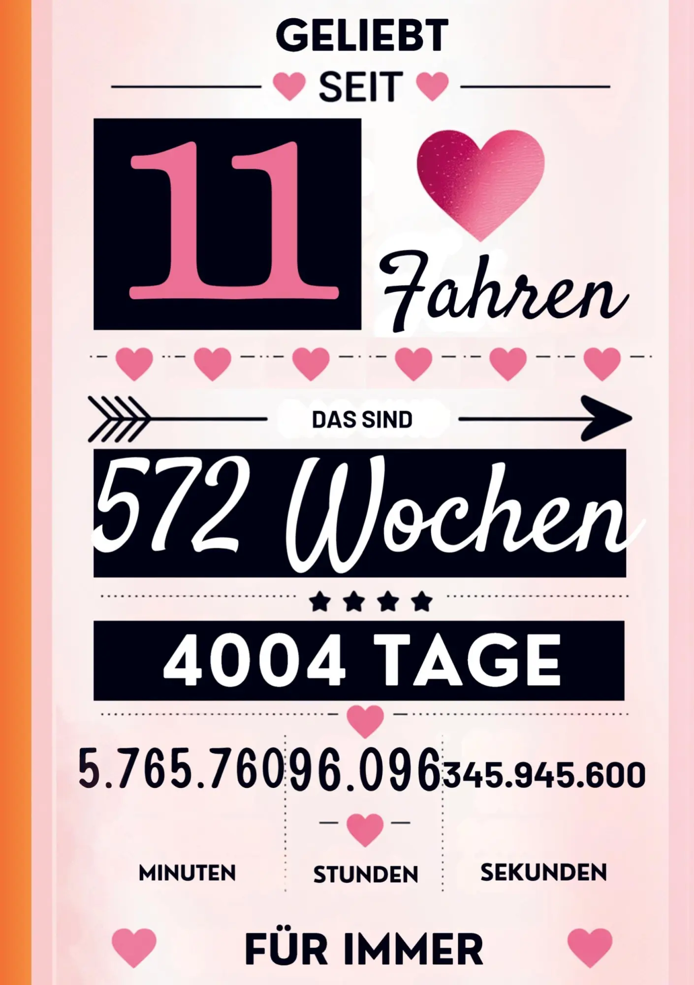 Cover: 9789403862668 | Notizbuch für Mädchen 11 Jahre- Geburtstagsgeschenk für 11 jährige...