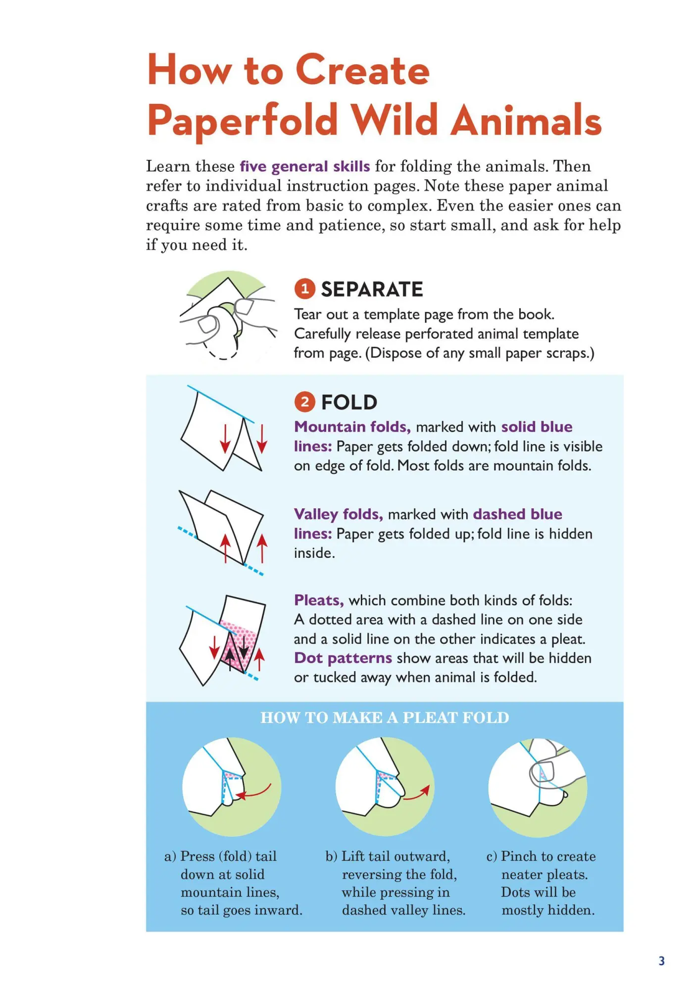 Bild: 9781523512768 | Paperfold Wild Animals | 10 Amazing Punch-Out-and-Fold Paper Creatures
