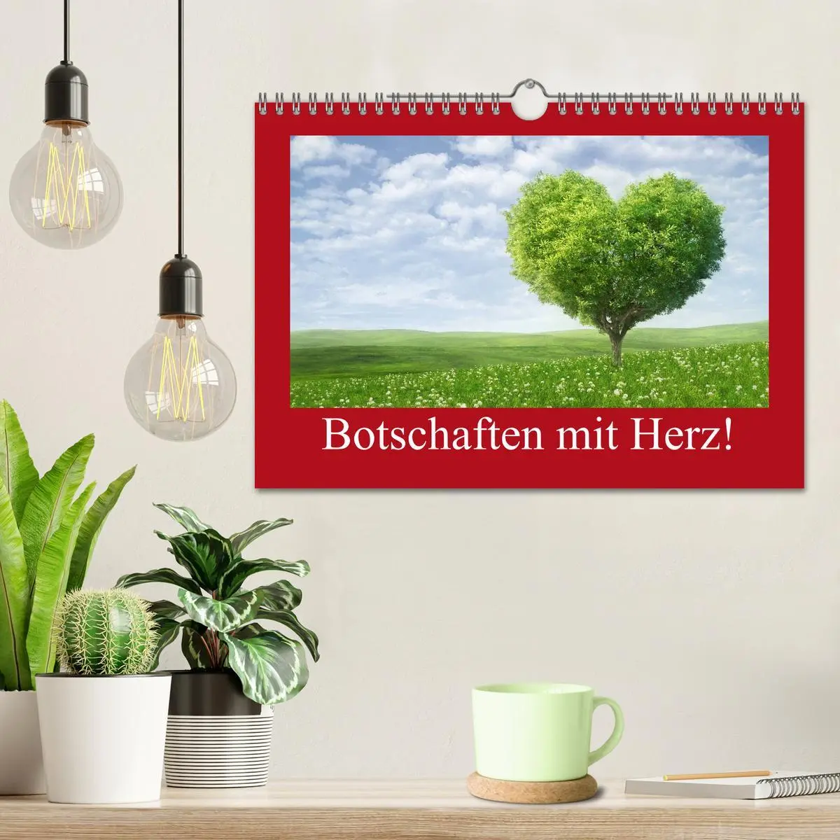 Bild: 9783516002768 | Botschaften mit Herz! (Wandkalender 2026 DIN A4 quer), CALVENDO...