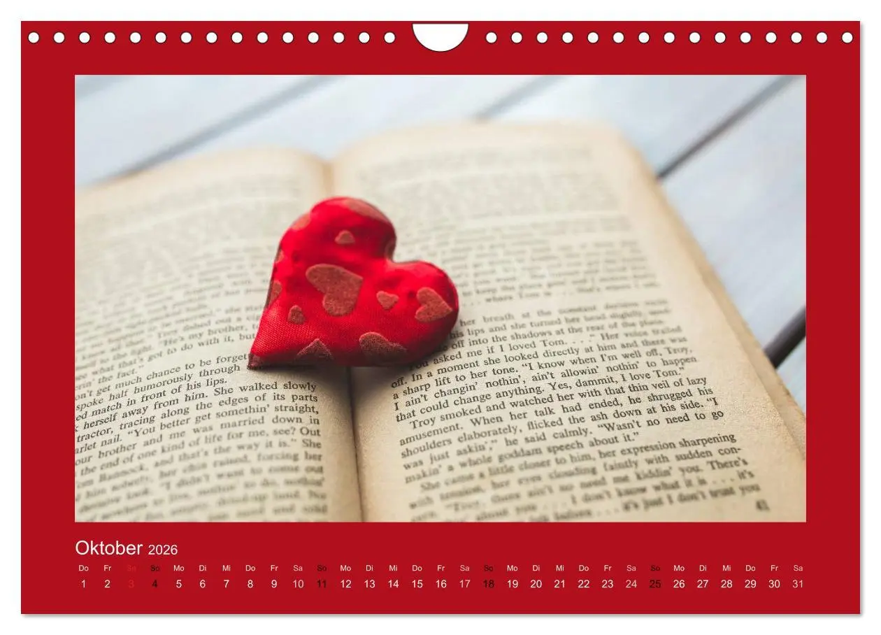 Bild: 9783516002768 | Botschaften mit Herz! (Wandkalender 2026 DIN A4 quer), CALVENDO...
