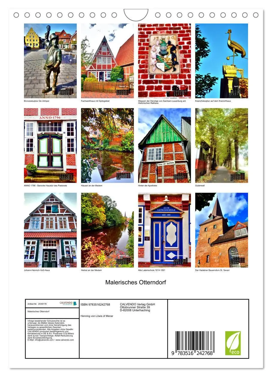 Bild: 9783516242768 | Malerisches Otterndorf (Wandkalender 2026 DIN A4 hoch), CALVENDO...