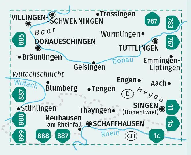 Bild: 9783991212768 | KOMPASS Wanderkarte 895 Donaueschingen, Baar, Hegau 1:35.000 | GmbH